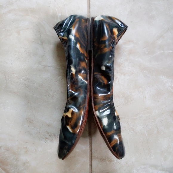 Rare! Lanvin Ete 2007 Archival Watercolor Rose Print Ballet Flats IT 41 - Picture 4 of 8